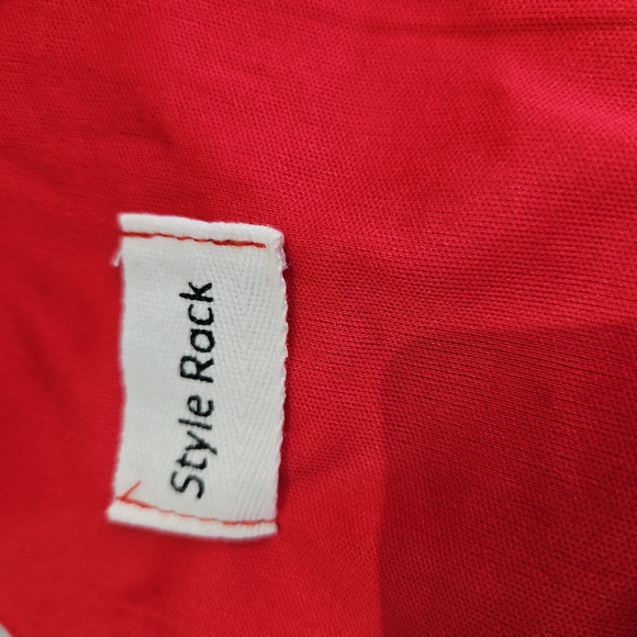 "Style Rack" Red and White Mini Dress with Spaghetti Straps - Size Small - EUC - Picture 2 of 3